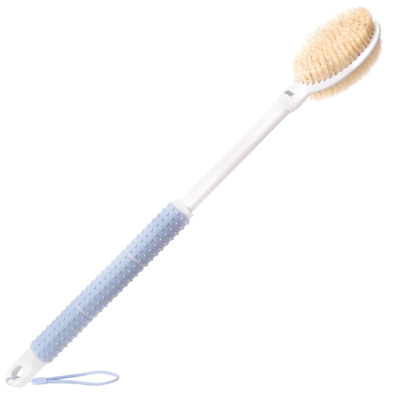 Wiseten Back Scrubber – Retractable Long Handle Body Brush with Dual Bristles