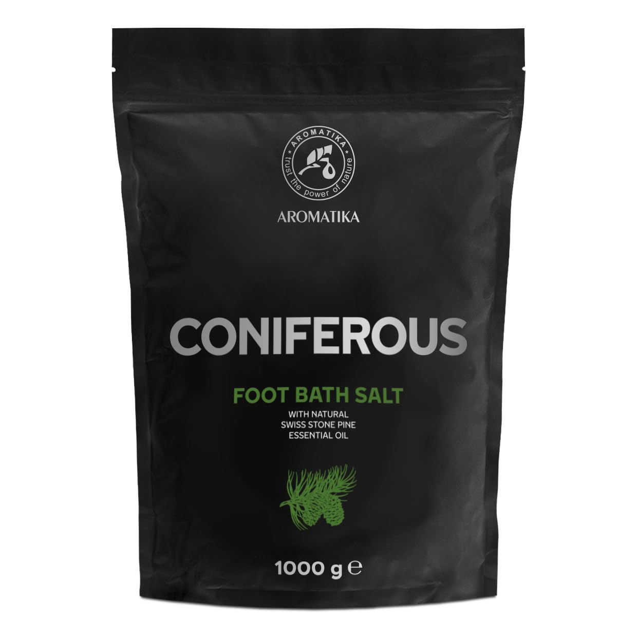 Coniferous Foot Bath Salt - 1000g Sea Salt & Pine Oil