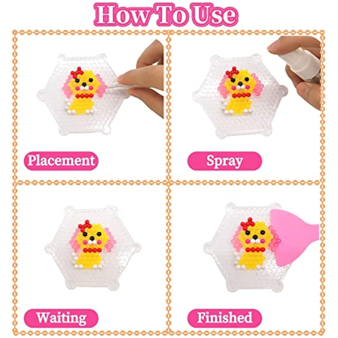Chennyfun Water Fuse Beads Set | 24-Color DIY Sticky Beads Kit