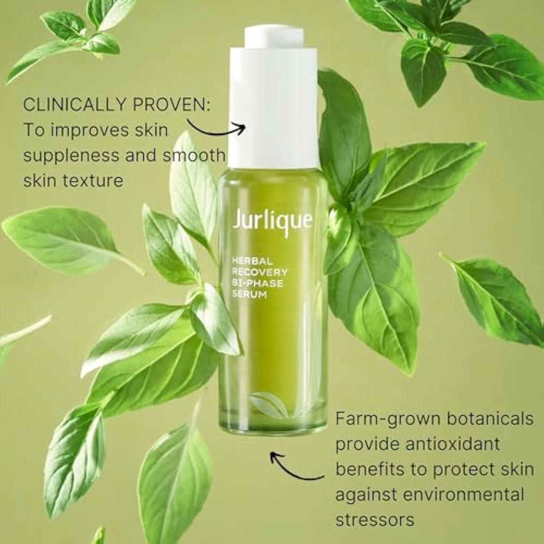 Jurlique Herbal Recovery Bi-Phase Serum | Hyaluronic Acid – 30ml