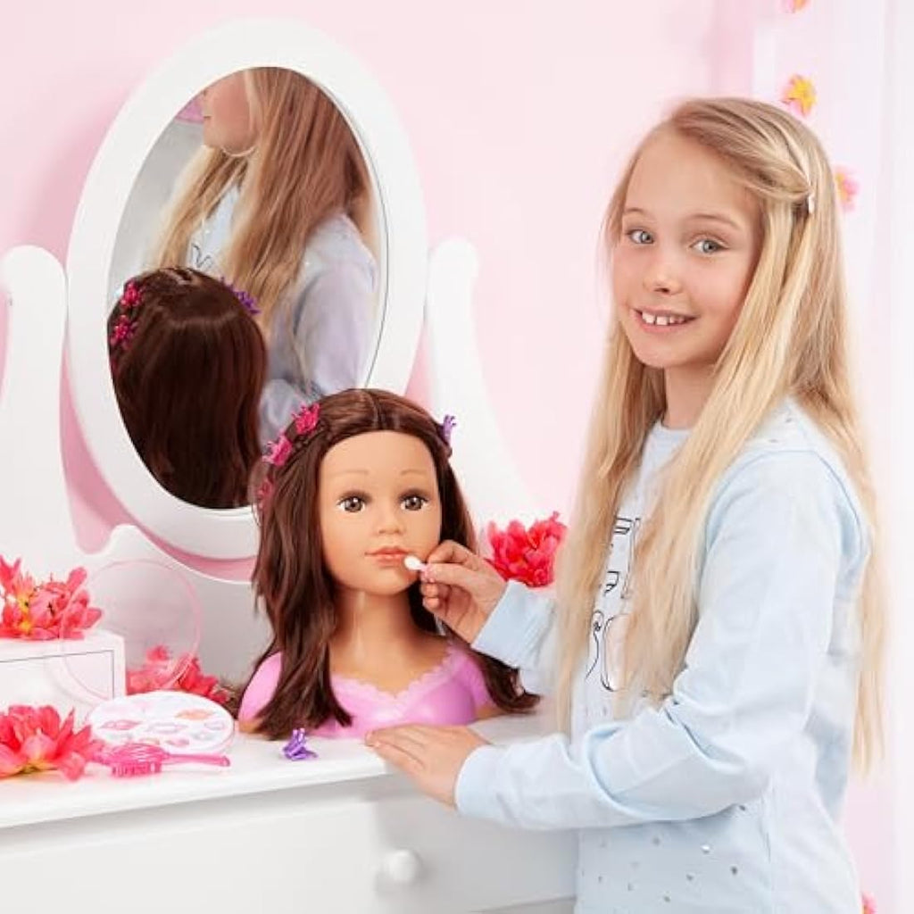 Bayer Design Charlene Super Model Styling Head with Makeup - Brown