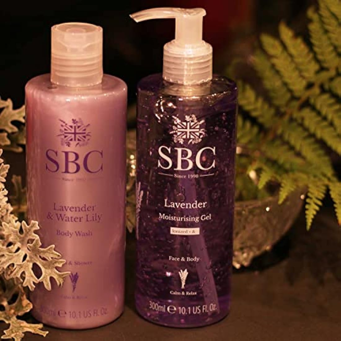 SBC Skincare Lavender Moisturising Gel – Soothing Face & Body Vegan Gel 500ml