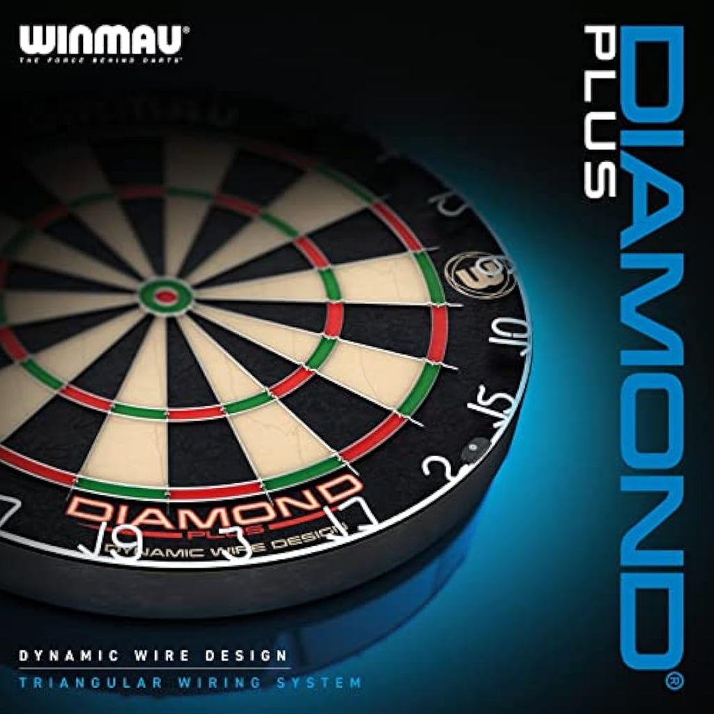 Winmau Diamond Plus Bristle Dartboard – Professional Sisal Tournament Board