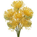 Briful 6 PCS Yellow Artificial Spider Mum Chrysanthemum Flowers - 12"