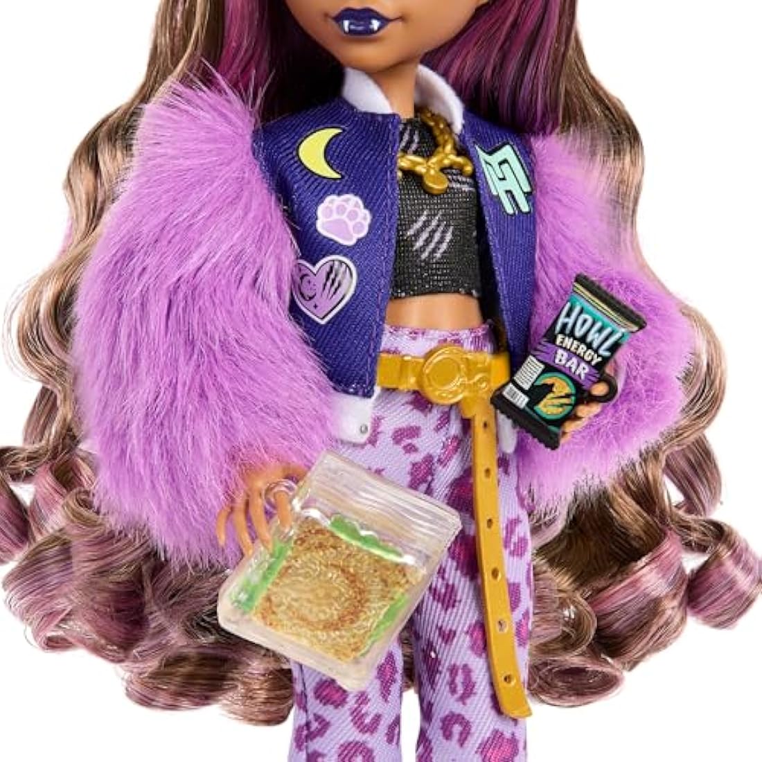 Monster High Clawdeen Wolf Fashion Doll with Pet Crescent and Accessories