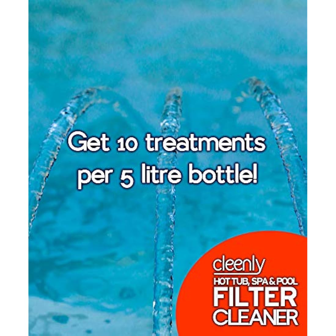 Cleenly Hot Tub Filter Cleaner – Pool & Spa Degreaser Solution (5L)