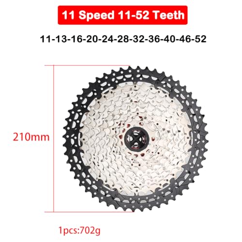 CYSKY 11 Speed Cassette 11-52T | Lightweight MTB & Road Bike Drivetrain