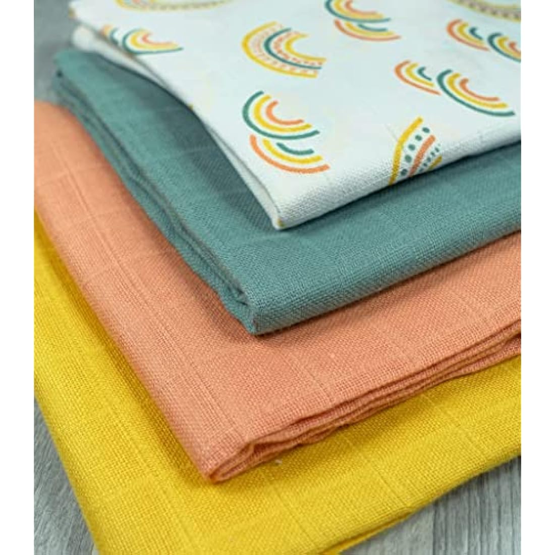 MuslinZ Cotton Muslin Squares - 6 Pack Large 70x70cm Burp Cloths