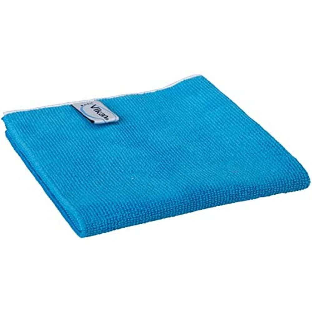 Vikan Professional Microfibre Cleaning Cloths | Blue | 32x32cm | 5 Pack
