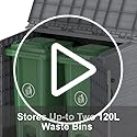 Duramax Cedargrain 850L Plastic Garden Storage Shed | Dark Brown