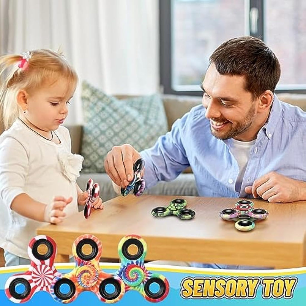 Metal Fidget Spinner 12-Pack | Stress Relief Sensory Toy
