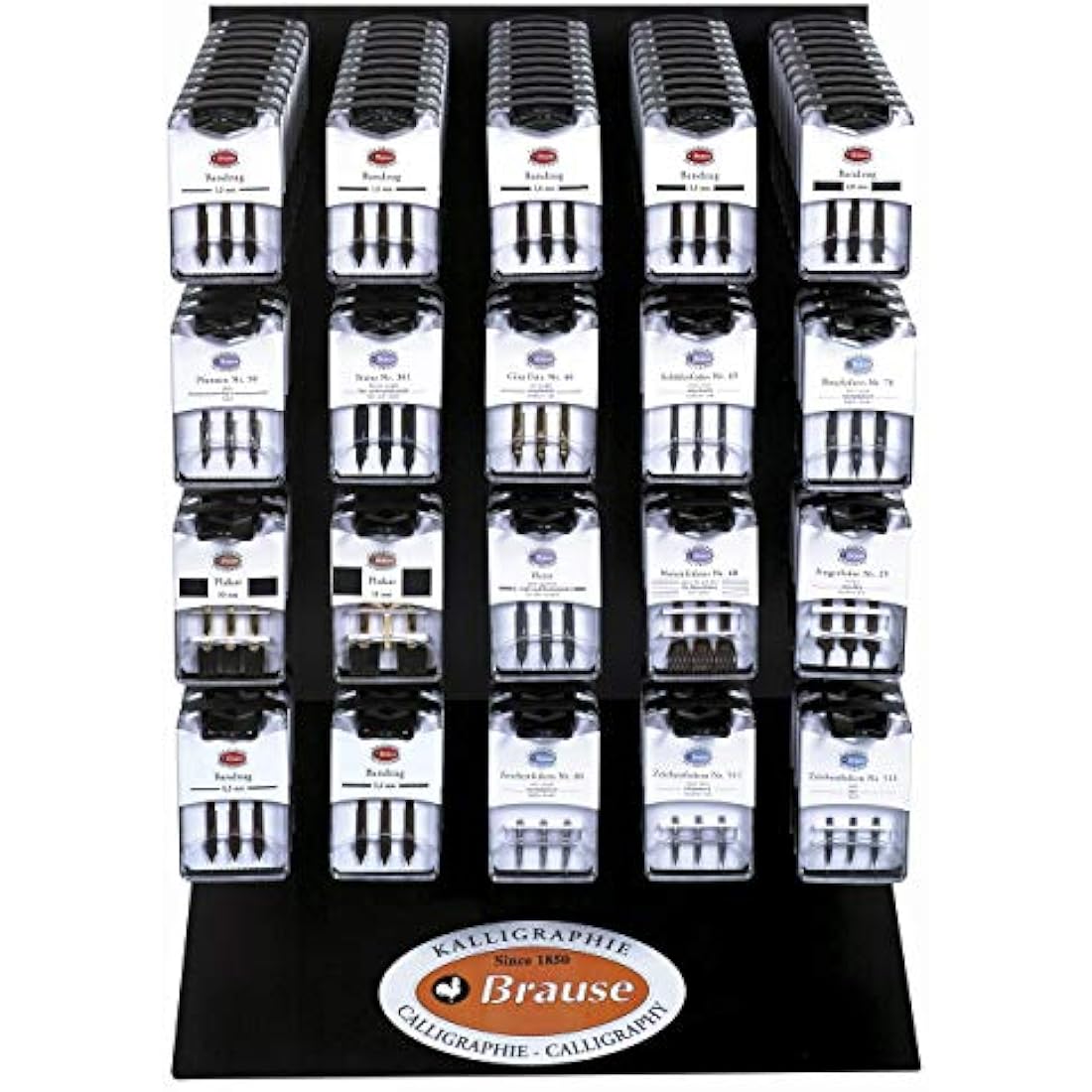 Brause 68B Portée Nibs - 5-Line Calligraphy Nib Pack of 10 – Bronze