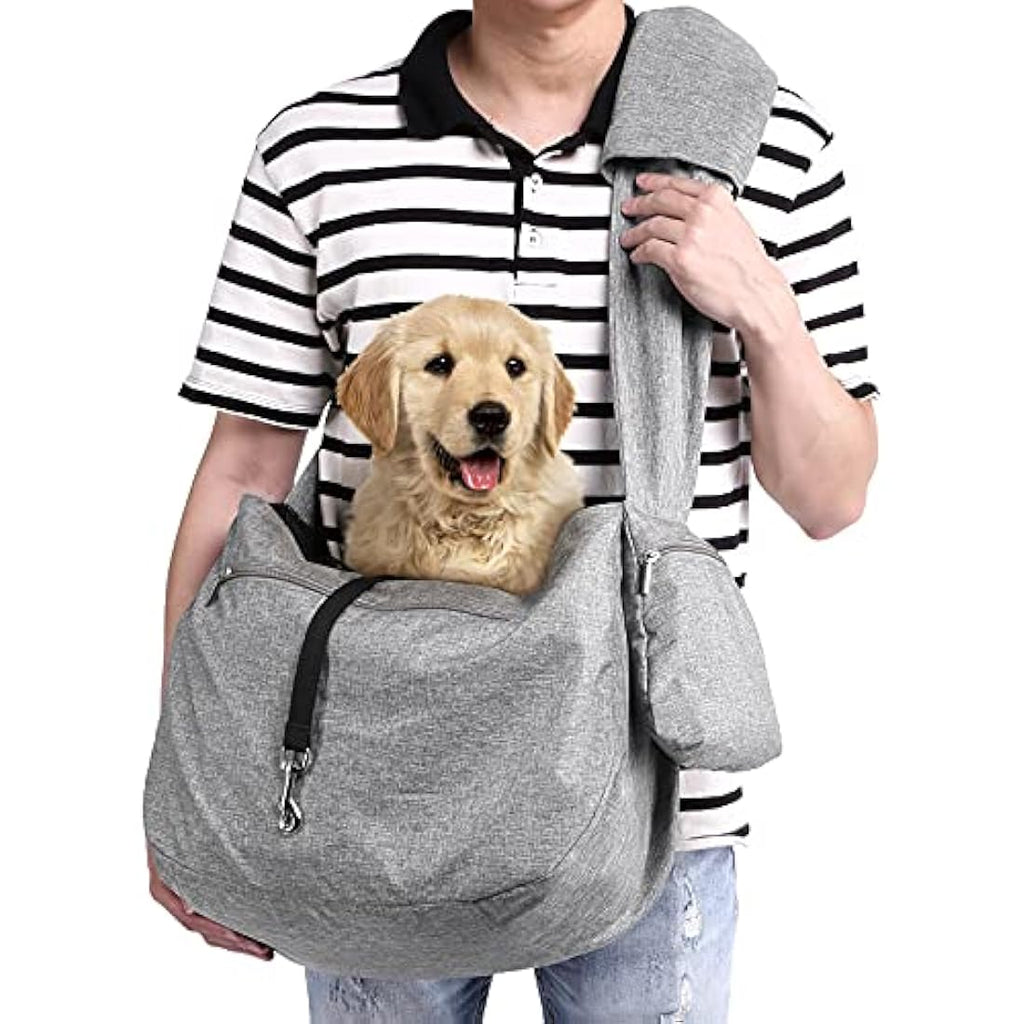 Ownpets Pet Sling Carrier – Hands-Free Adjustable Dog & Cat Travel Bag