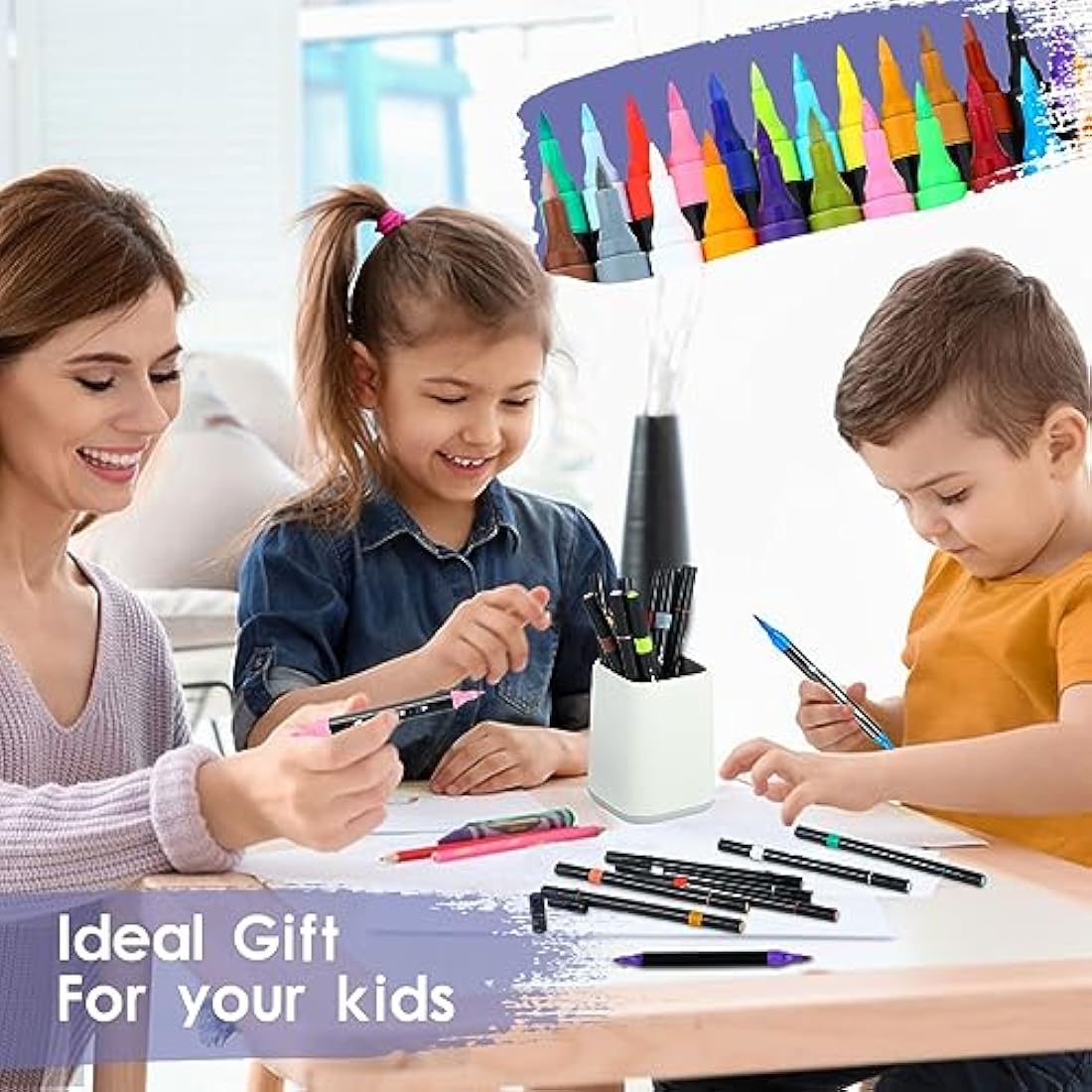 60 Colors Dual Tip Acrylic Paint Pens for Rock Painting