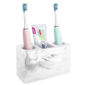 Luxspire Resin Toothbrush Holder – 3 Slot Electric Toothpaste Stand