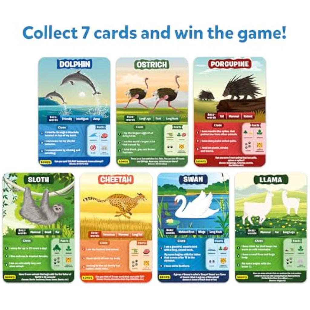 Skillmatics Guess in 10 Animals Megapack | Trivia Card Game for Ages 6+