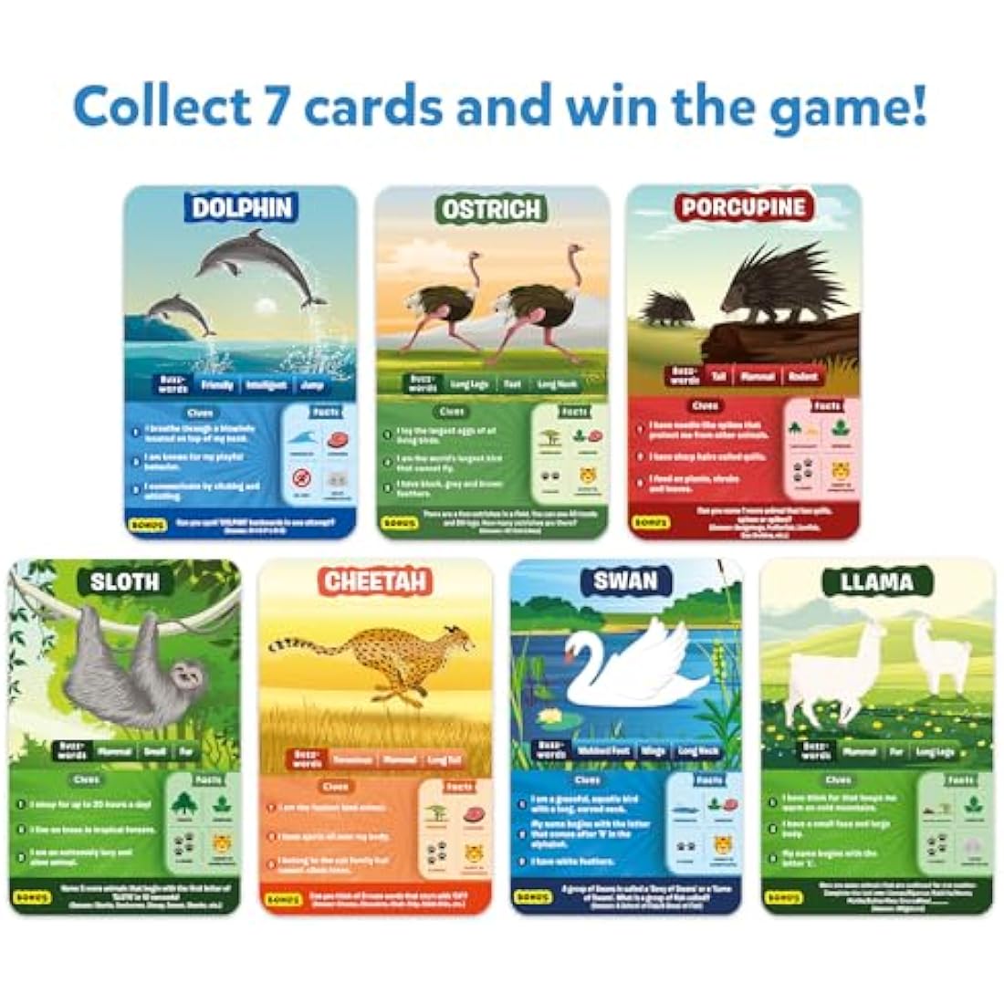 Skillmatics Guess in 10 Animals Megapack | Trivia Card Game for Ages 6+