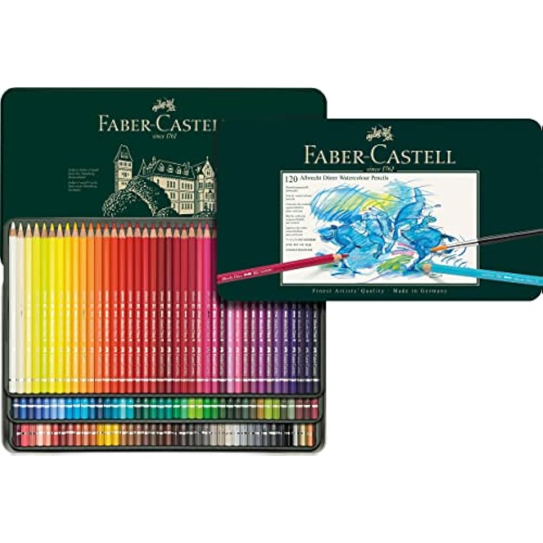 Faber-Castell Albrecht Dürer Watercolour Pencils - Tin of 120 Colors
