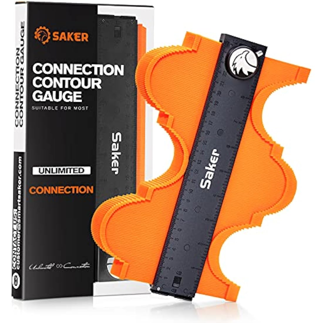 Saker 10-Inch Connectable Contour Gauge with Lock | Woodworking Tool