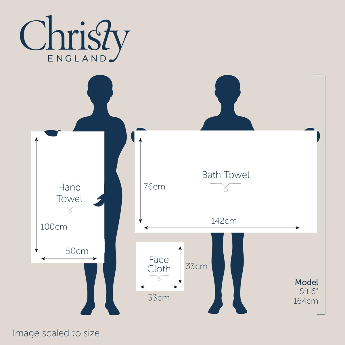 Christy Renaissance 2 Bath Towels Set | Ash Grey | 100% Egyptian Cotton Pile | Luxuriously Soft and Super Absorbent | 675 GSM - image 4