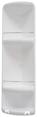 Gedy Grande Shower Caddy – White Metal and Resin Bathroom Storage