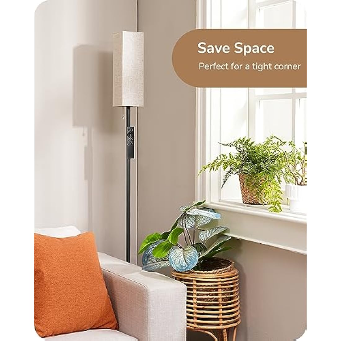 EDISHINE LED Floor Lamp – Dimmable Standing Lamp with Remote Control