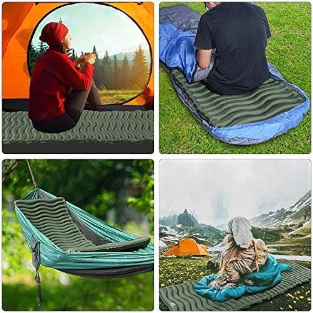 Unigear Ultralight Inflatable Sleeping Pad | 40D Nylon Camping Mat
