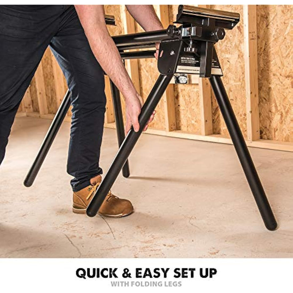 Evolution EVOMS1 Universal Mitre Saw Stand | Folding Compact Support