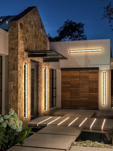 Modern LED Outdoor Wall Sconce | 48W IP65 Waterproof 150cm