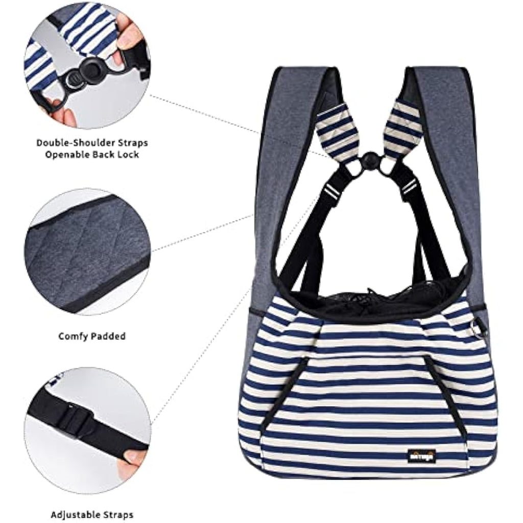 Jolof Store Dog Sling Carrier – Adjustable Pet Travel Bag with Bottom Pad