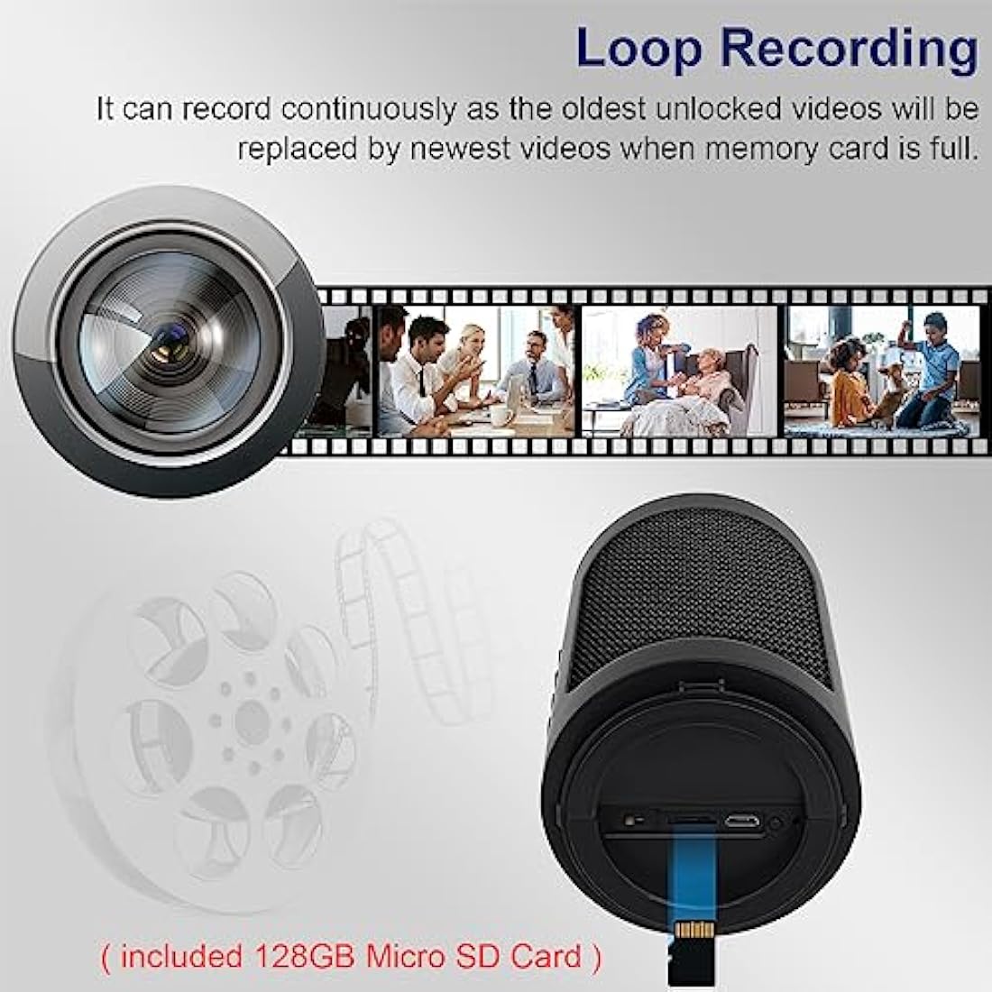 OTADUG Spy Camera Bluetooth Speaker | 1080P HD Hidden Nanny Cam