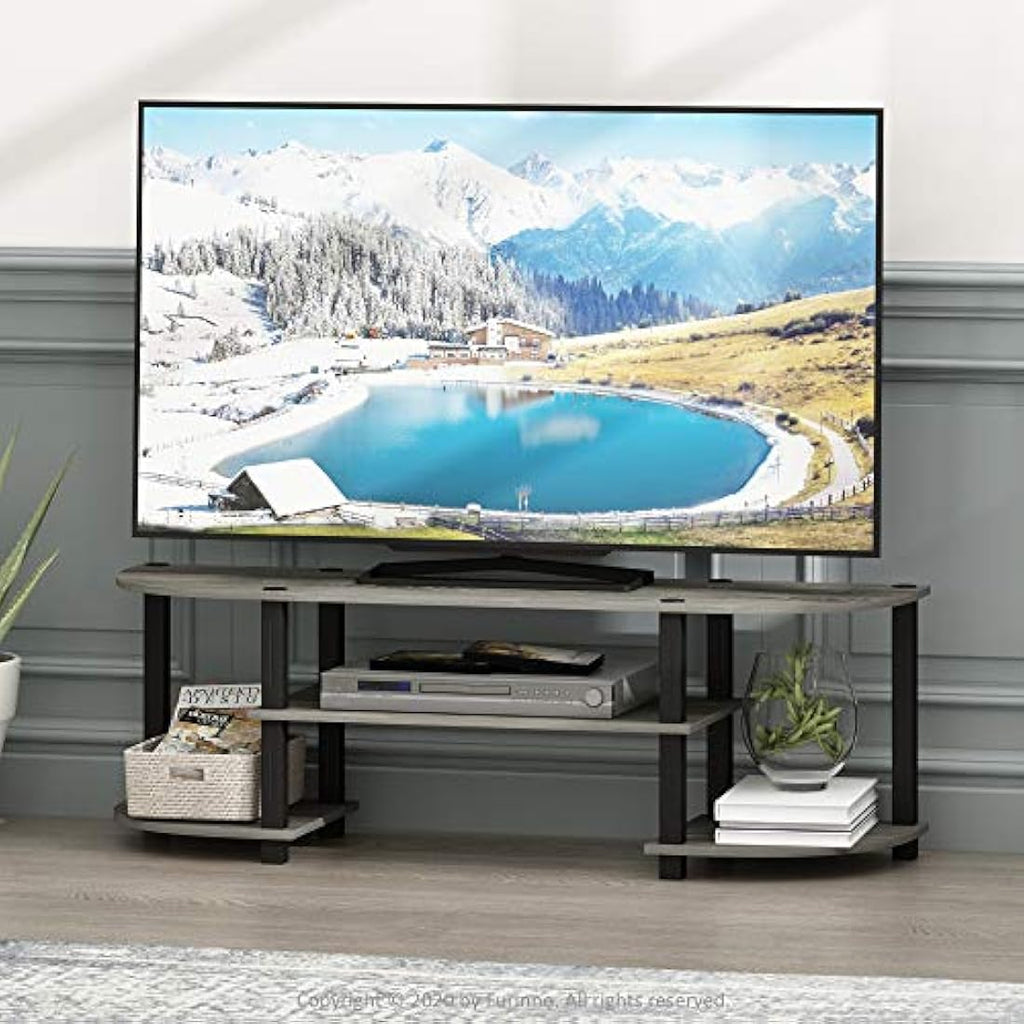 Furinno Wide TV Stand - Modern Entertainment Center for 55 Inch TV