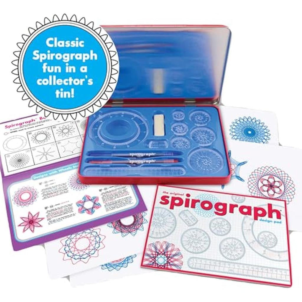 Spirograph Design Tin Set by Jolof Store – Creative Geometric Art Kit