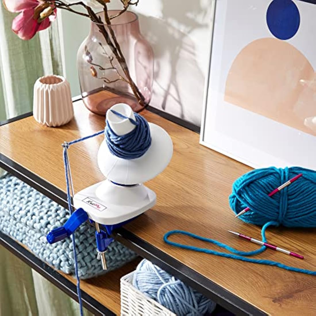 KnitPro Ball Winder – Manual Yarn Winder for Knitting and Crochet