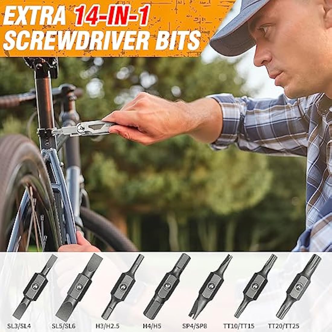 BIBURY 31-in-1 Multitool Pliers | Stainless Steel Tool with 16-Bit Set