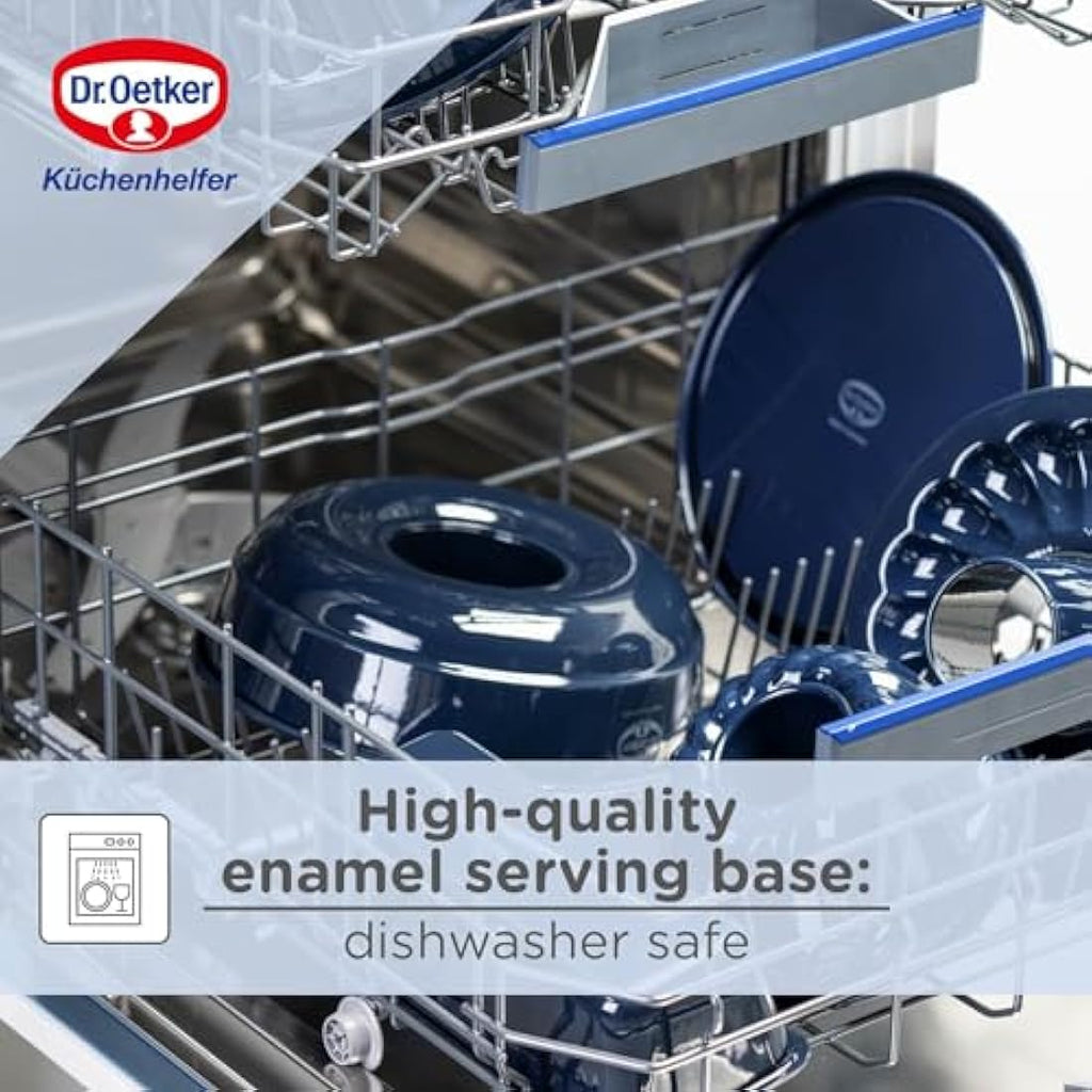 Dr. Oetker 28cm Springform Cake Tin – Enamel Non-Stick Baking Pan