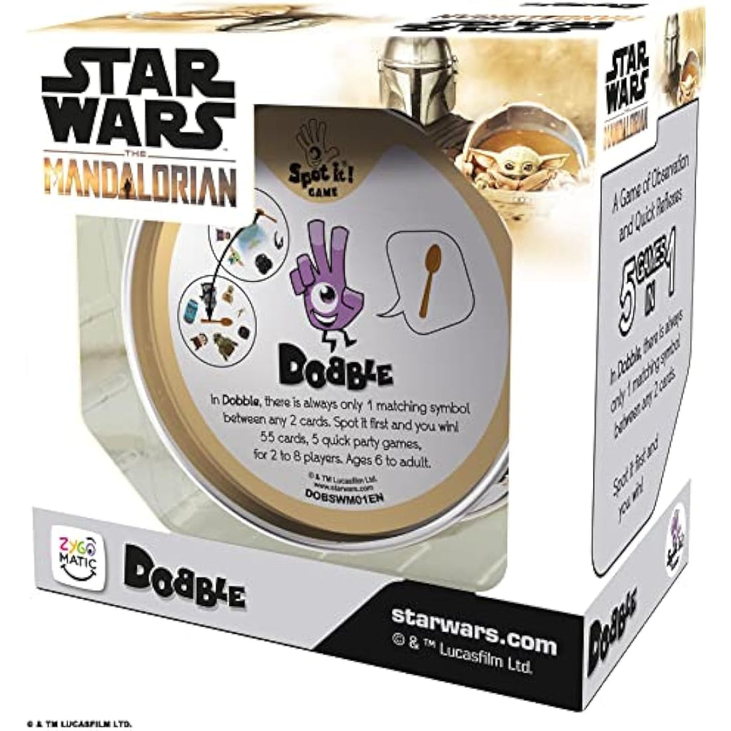 Asmodee Dobble Star Wars The Mandalorian Card Game – Ages 6+