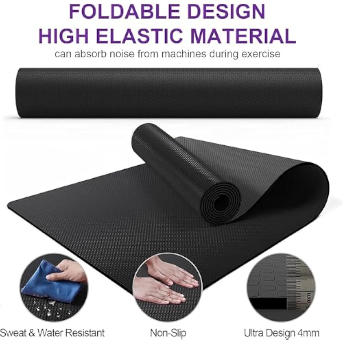 Heavy-Duty Treadmill Mat | Non-Slip Exercise Floor Mat