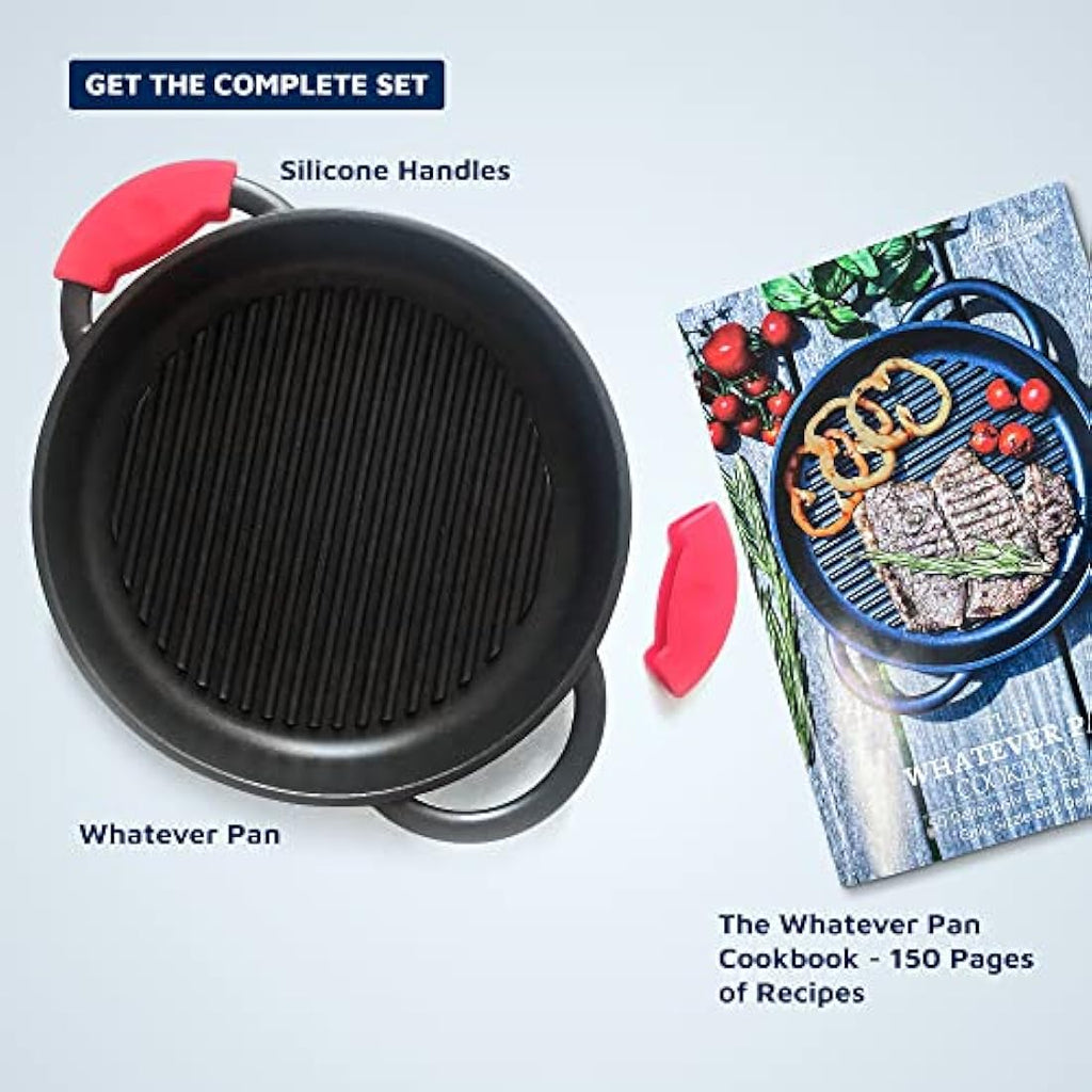 Jean-Patrique Whatever Pan – 10.6" Non-Stick Cast Aluminium Grill Pan