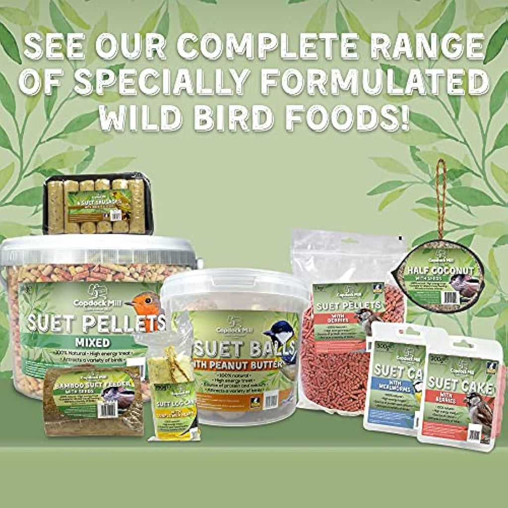Copdock Mill Mixed Suet Pellets Wild Bird Food – 40% Fat Content – 12.75kg