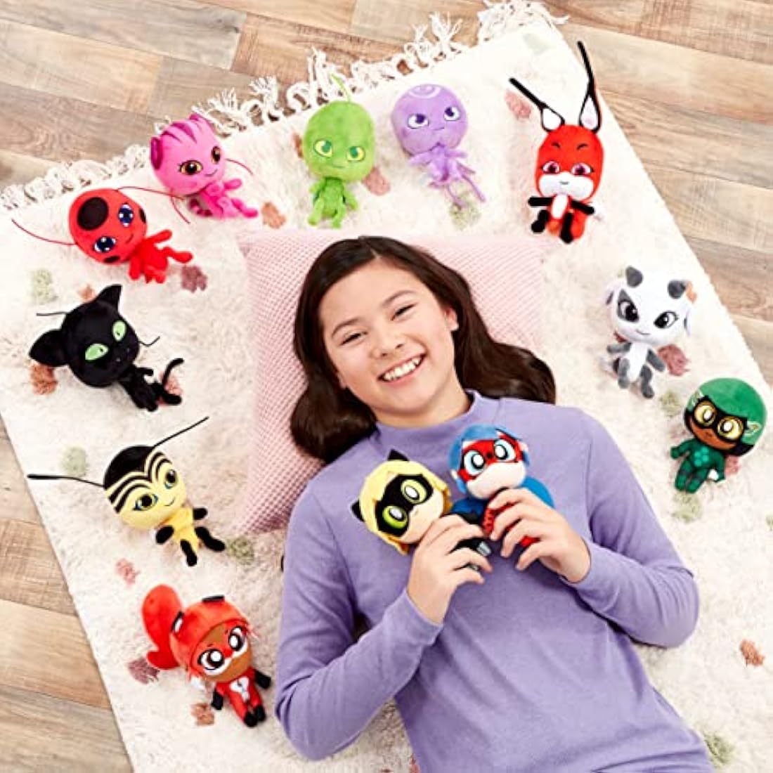 Bandai Miraculous Chibi Carapace Plush – 15cm Soft Superhero Toy