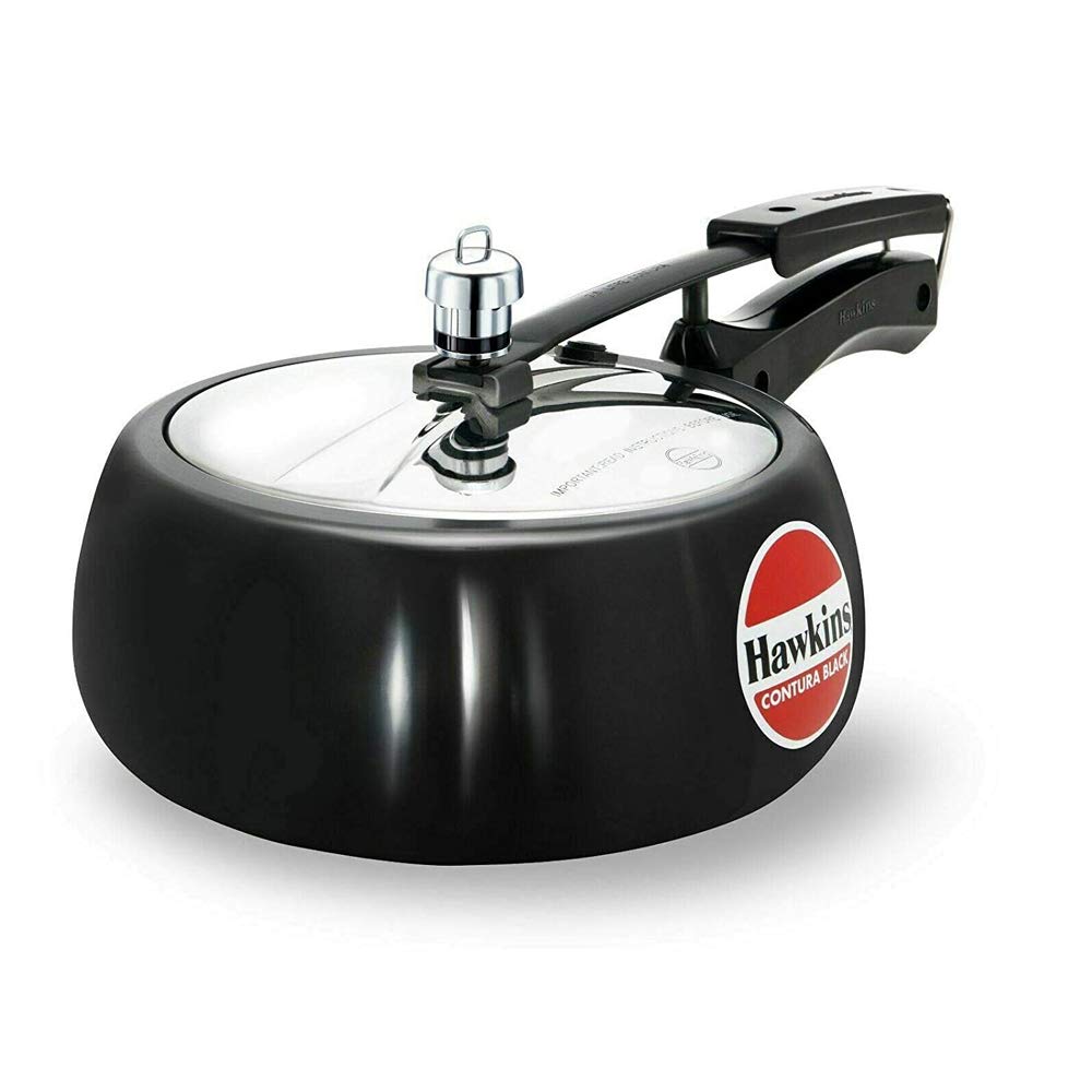 Hawkins Contura 3.5L Hard Anodised Pressure Cooker – Black Handi (CB35)
