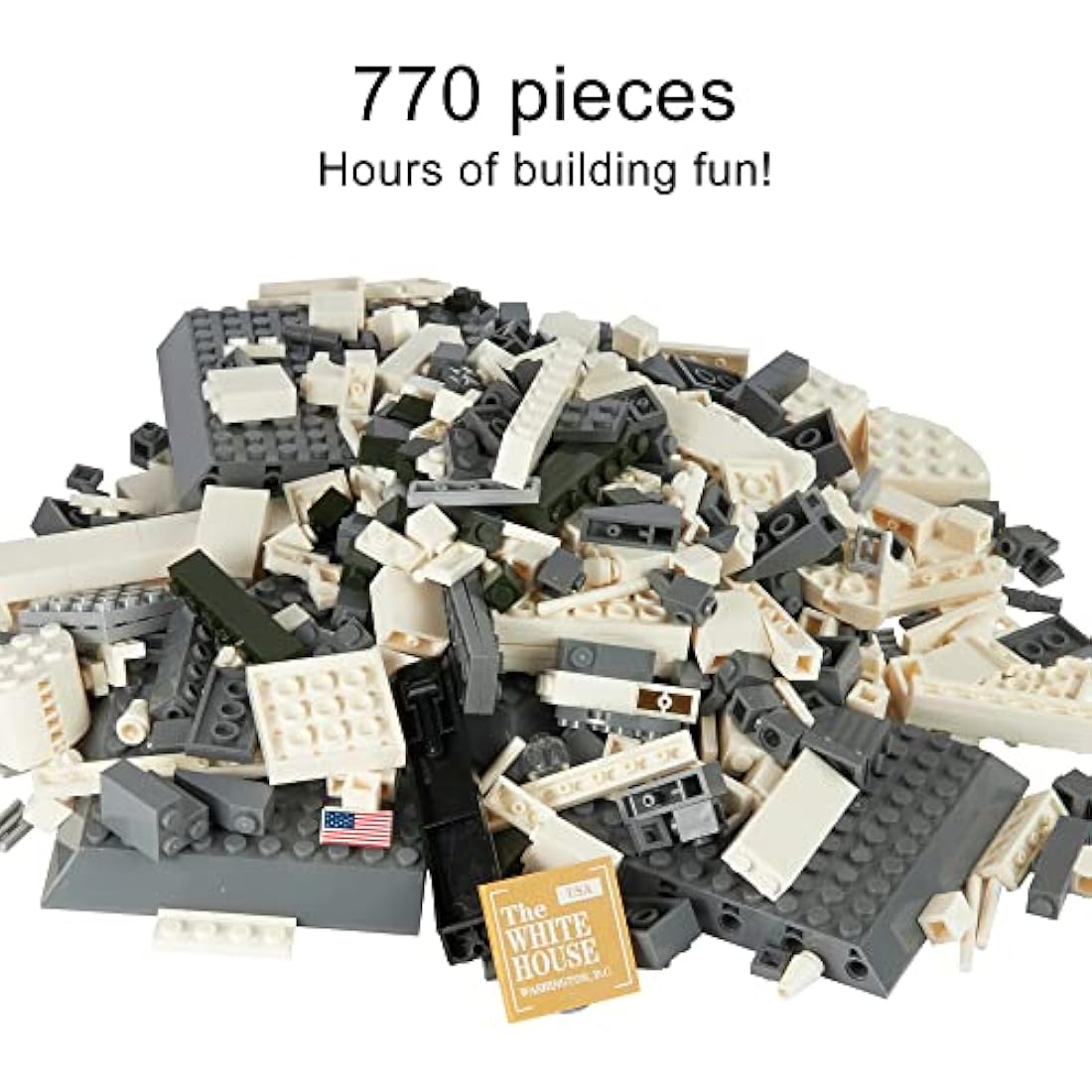 Apostrophe Games White House Building Block Set | 770 Piece Architecture Kit