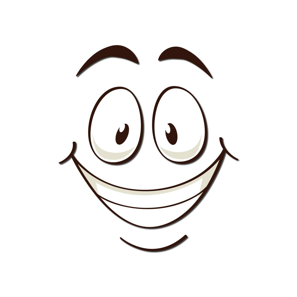 Graz Design R173-09 Toilet Seat Sticker with Funny Slogan R173-09 Smiling Face