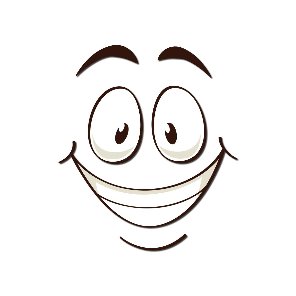 Graz Design R173-09 Toilet Seat Sticker with Funny Slogan R173-09 Smiling Face