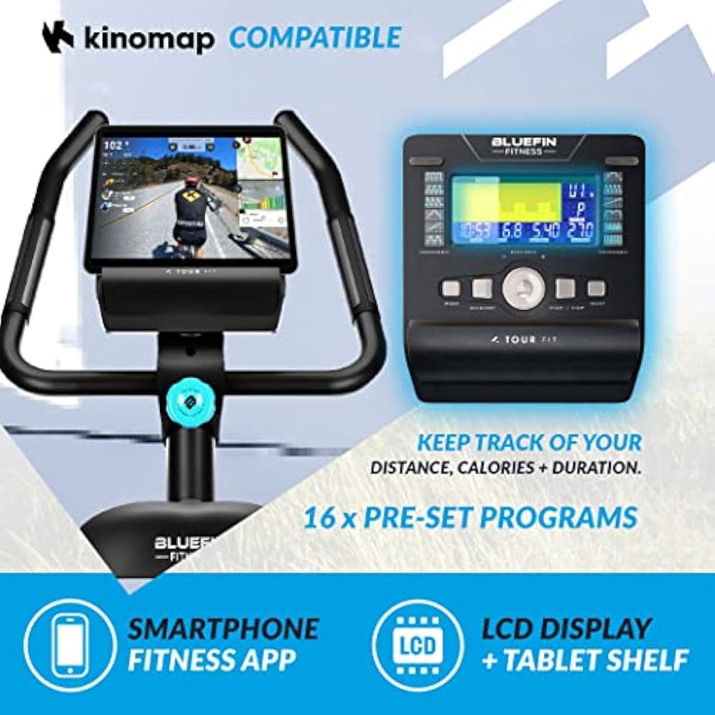 Bluefin Fitness Tour FIT Exercise Bike | Magnetic Resistance | Kinomap