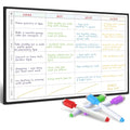 Smart Panda Magnetic Weekly Planner Whiteboard | A3 Fridge Meal Chart