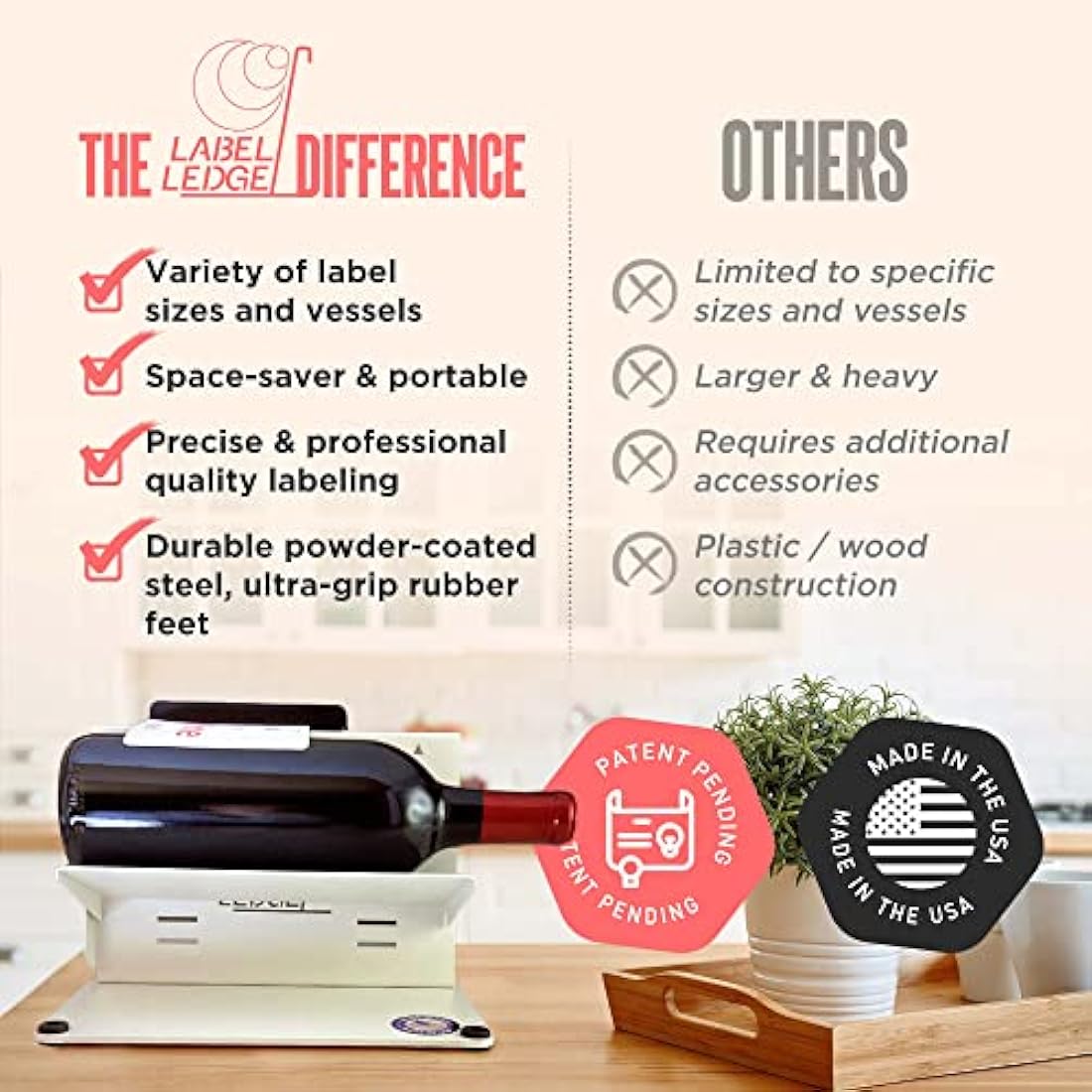Label Ledge – Manual Label Applicator Machine for Bottles and Jars