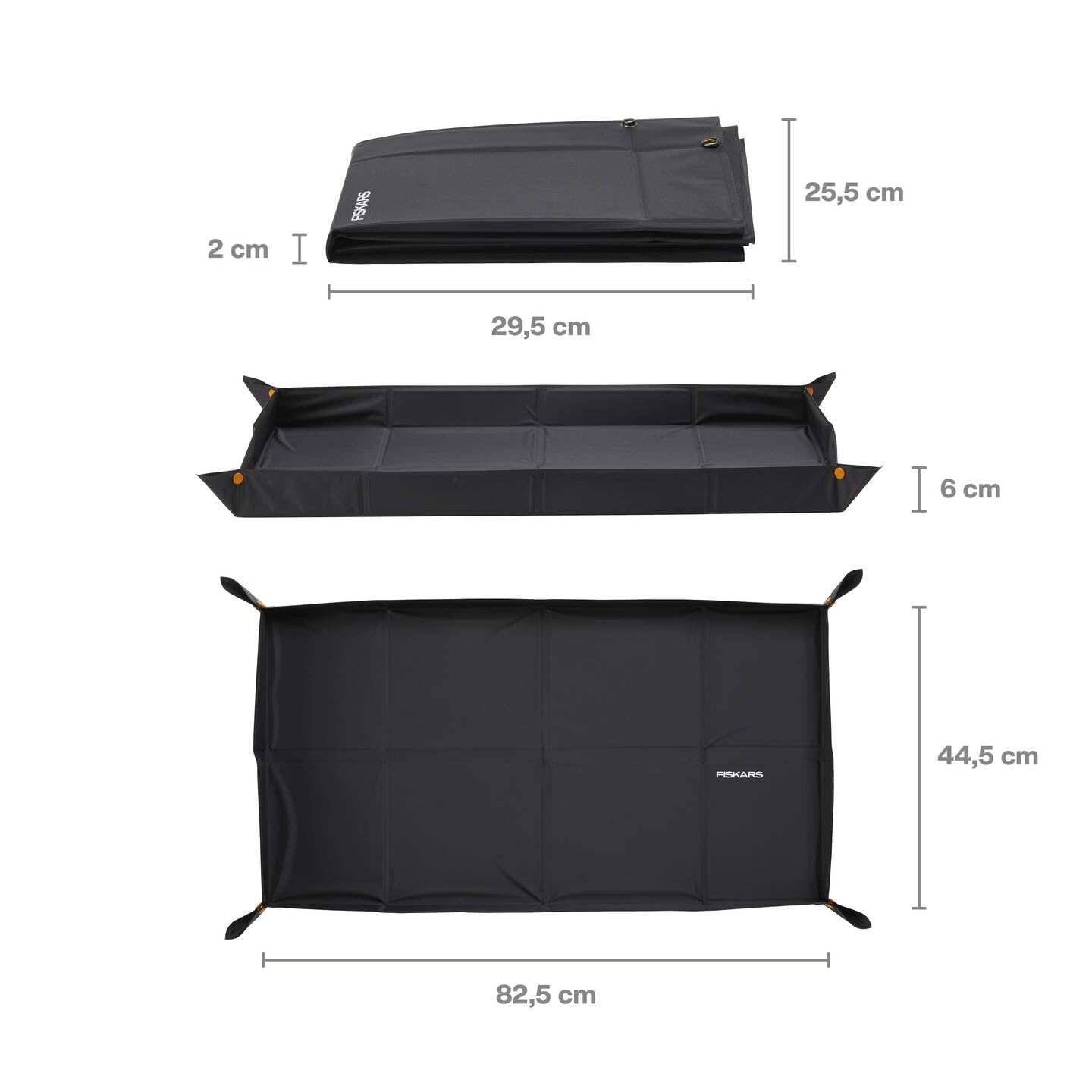 Fiskars Foldable Planting Mat – Water-Repellent Repotting Tray, 82.5x44.5cm