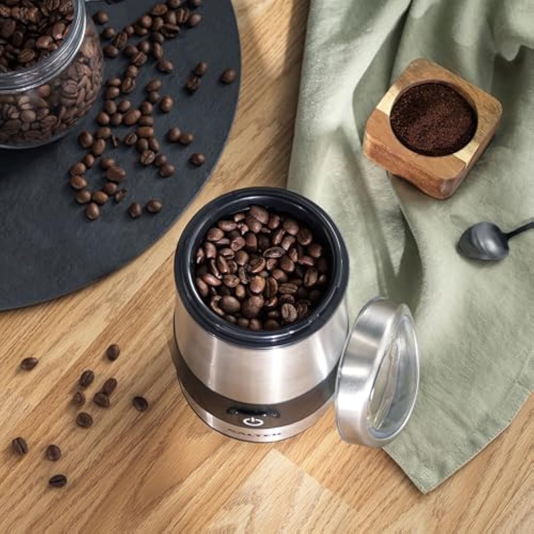 Salter EK2311 Electric Coffee Grinder – 200W Stainless Steel Spice Mill